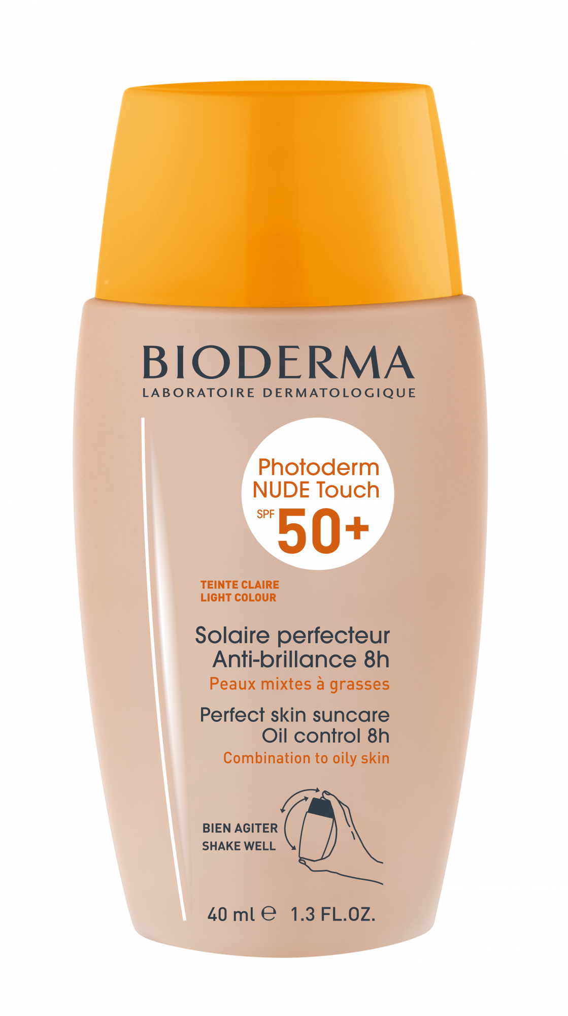 Photoderm NUDE Touch SPF 50+ tono claro | Protector solar para piel mixta o grasa