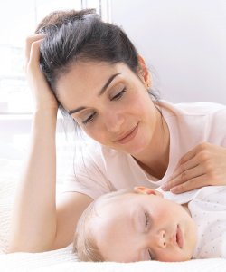 Madre e hijo piel atópica